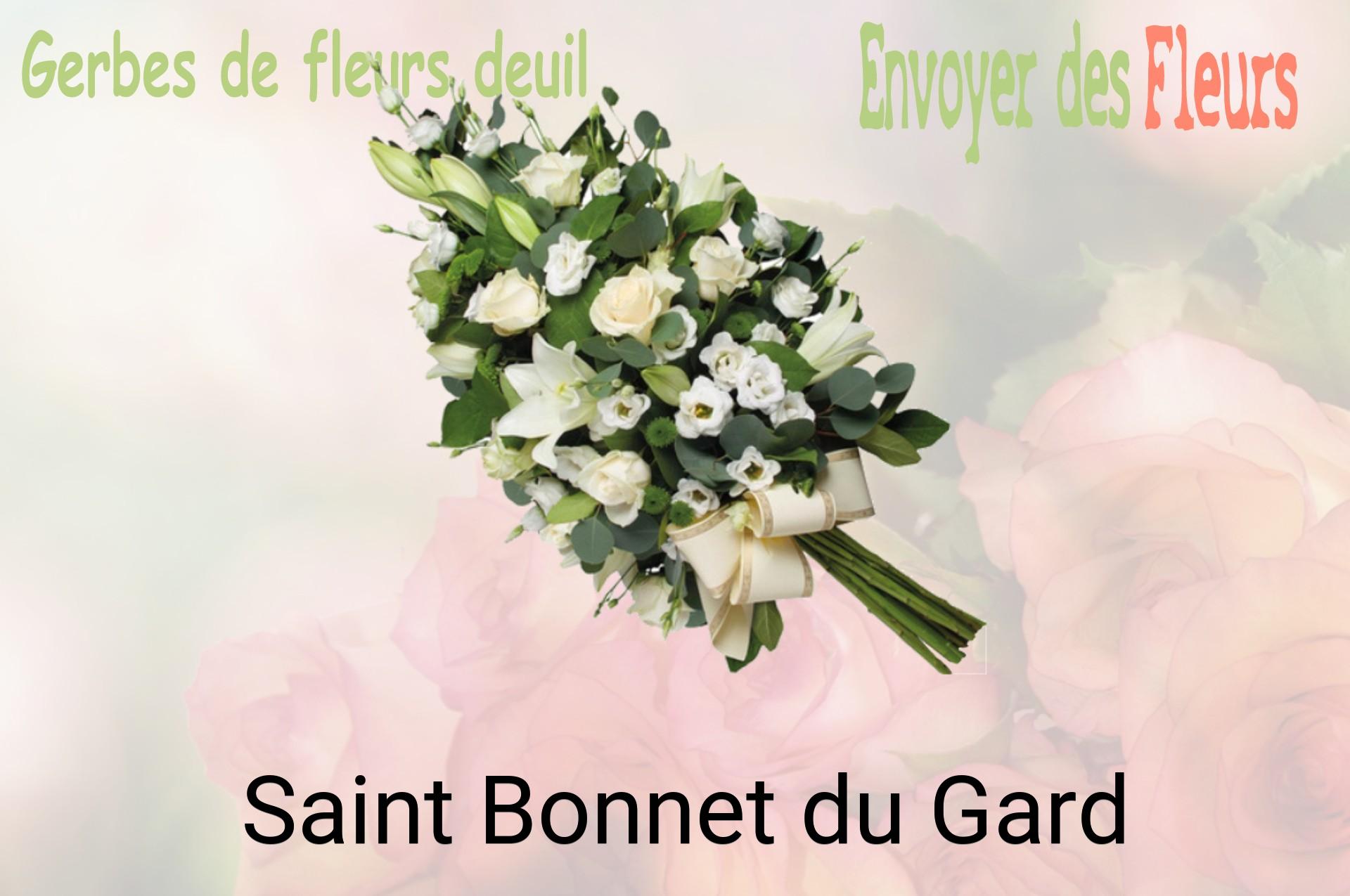 Gerbe de fleurs de deuil livrée à Saint-Bonnet-du-Gard